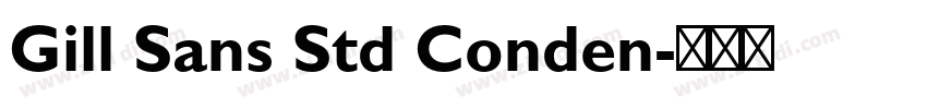 Gill Sans Std Conden字体转换